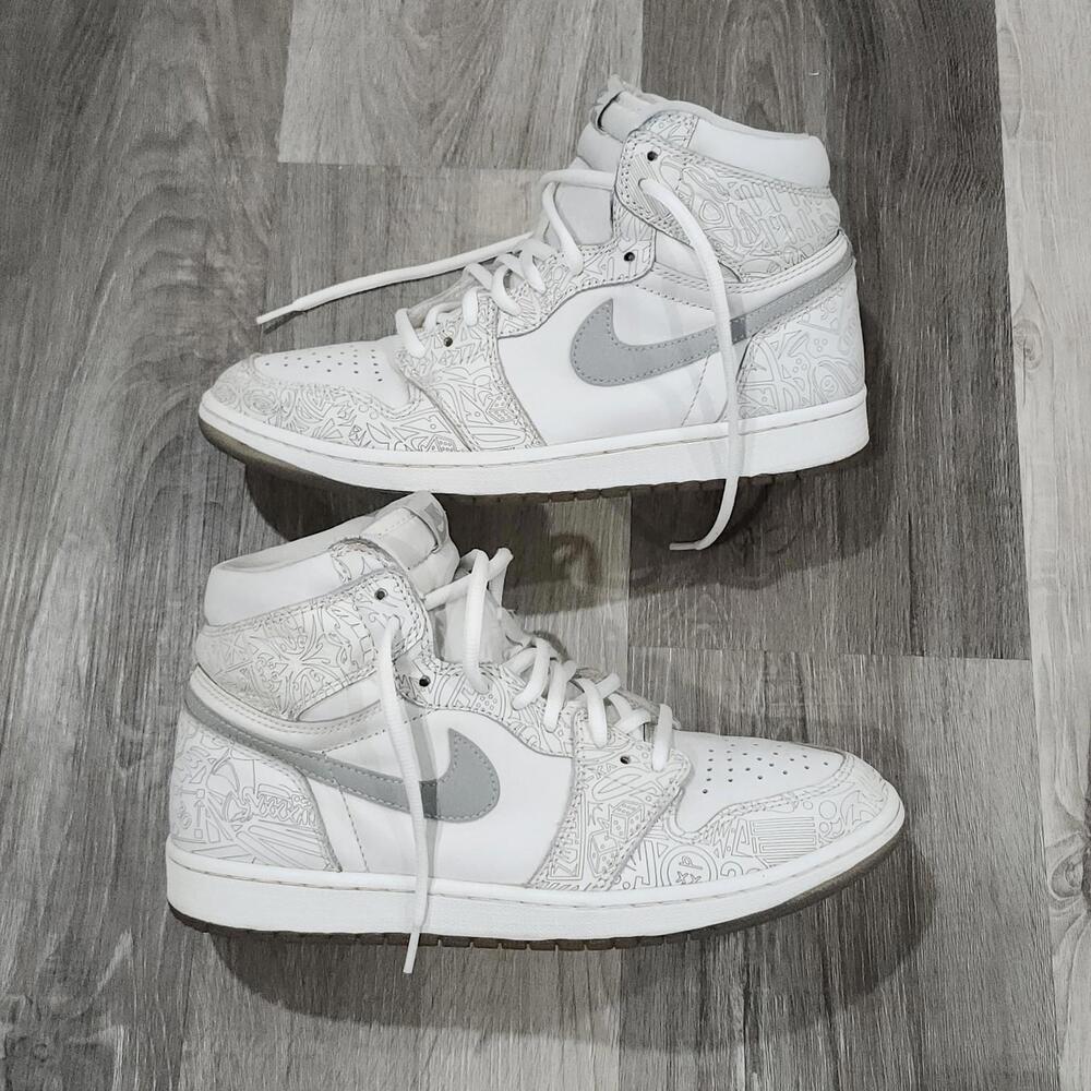 Nike Air Jordan 1 Retro High OG Laser 30th Anniversary Laser 705289-100 Mens 10